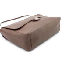 Chanel Maxi Flap Pelle Tortora