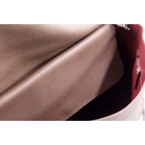 Chanel Maxi Flap Pelle Tortora