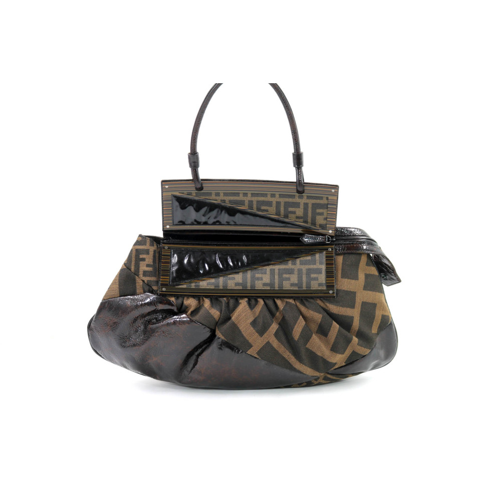 Fendi Tote Bag Vintage Zucca Marrone