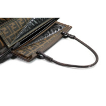 Fendi Tote Bag Vintage Zucca Marrone