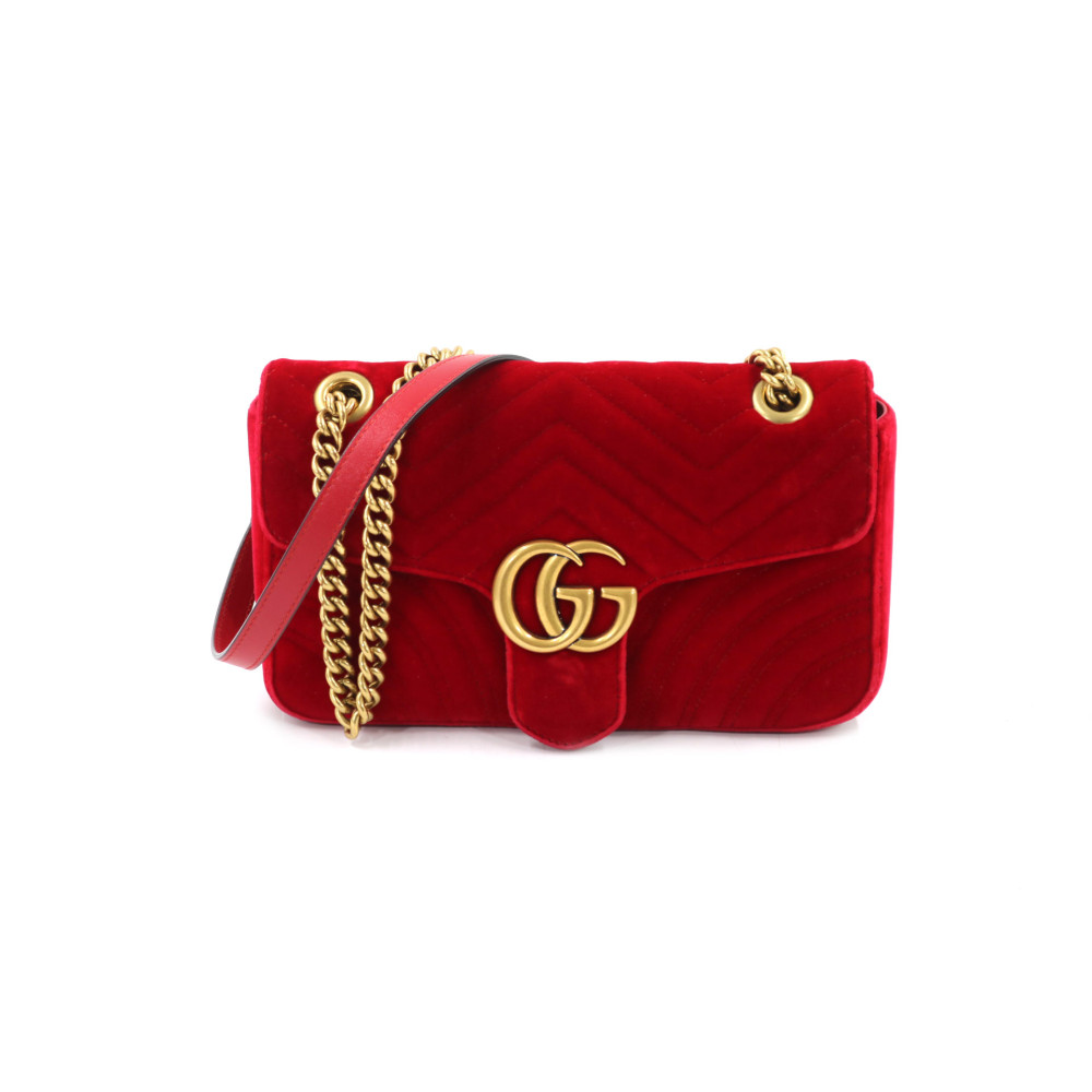 Gucci Marmont Velluto Bordeaux
