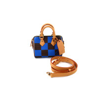 Louis Vuitton Speedy Mini Tela Marrone e Blu