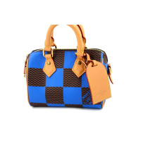 Louis Vuitton Speedy Mini Tela Marrone e Blu