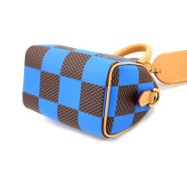 Louis Vuitton Speedy Mini Tela Marrone e Blu