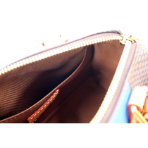 Louis Vuitton Speedy Mini Tela Marrone e Blu