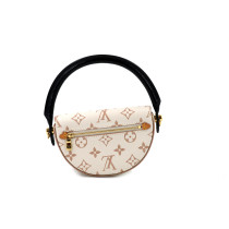 Louis Vuitton Pico Looping Pelle Bianca e Marrone