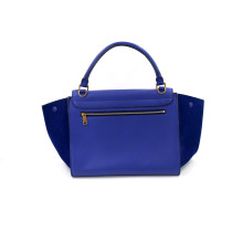 Celine Trapeze Pelle Blu