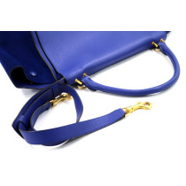 Celine Trapeze Pelle Blu