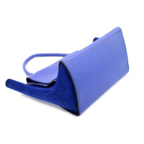 Celine Trapeze Pelle Blu
