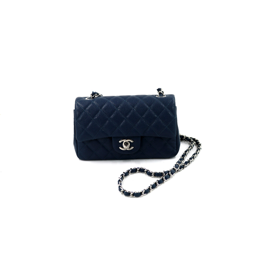 Chanel Rectangular Pelle Blu