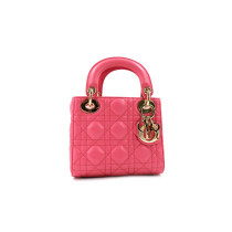 Dior Lady Mini Pelle Rosa
