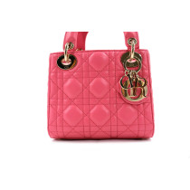 Dior Lady Mini Pelle Rosa