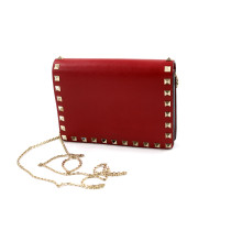 Valentino Wallet On Chain Pelle Rossa