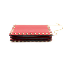 Valentino Wallet On Chain Pelle Rossa