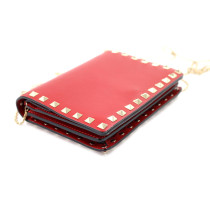 Valentino Wallet On Chain Pelle Rossa