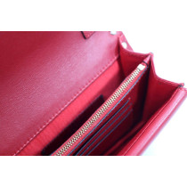Valentino Wallet On Chain Pelle Rossa