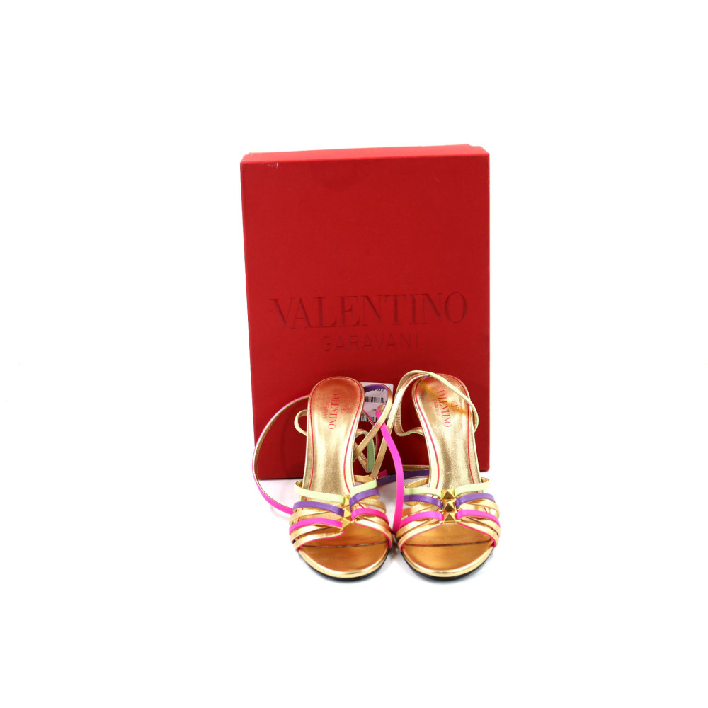 Valentino Sandali Rockstud Pelle Multicolor