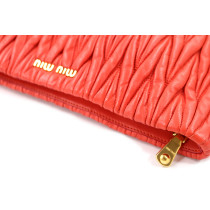 Miu Miu Clutch Matelasse Arancio