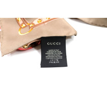 Gucci Foulard Seta Beige e Multicolor
