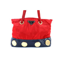 Prada Shopping Tela Vela Rossa