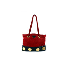 Prada Shopping Tela Vela Rossa