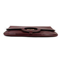 Dior Pochette Vintage Pelle Bordeaux