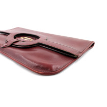Dior Pochette Vintage Pelle Bordeaux