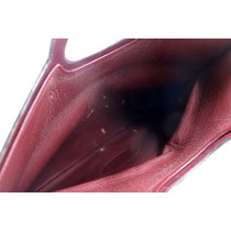 Dior Pochette Vintage Pelle Bordeaux
