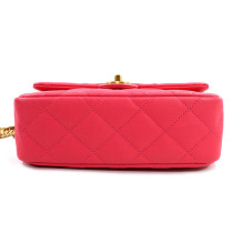 Chanel Tracolla Small Pelle Caviar Rosa Ciclamino