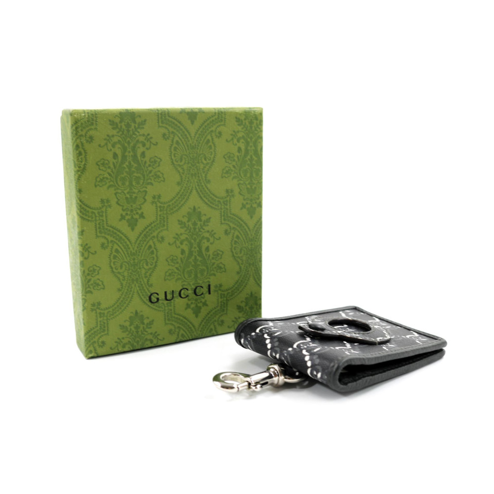 Gucci Portacarte Pelle Grigia e Bianca