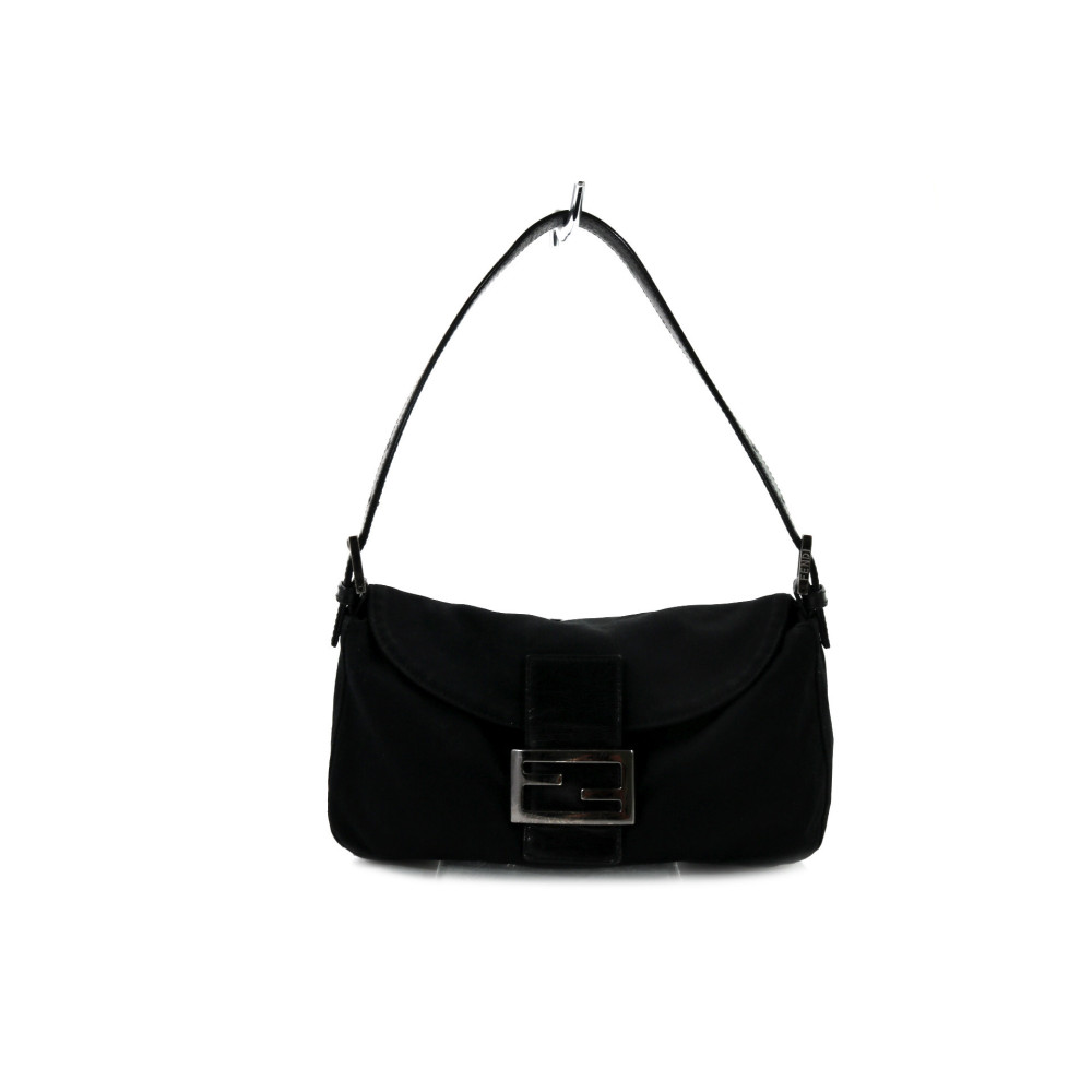 Fendi Baguette Camoscio Nero