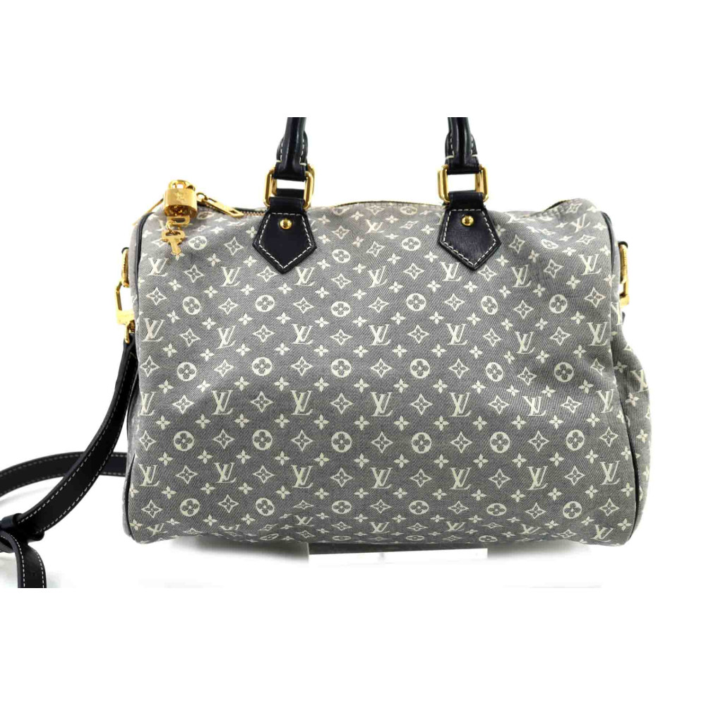 Louis Vuitton Speedy Bandouliere Tela Blu