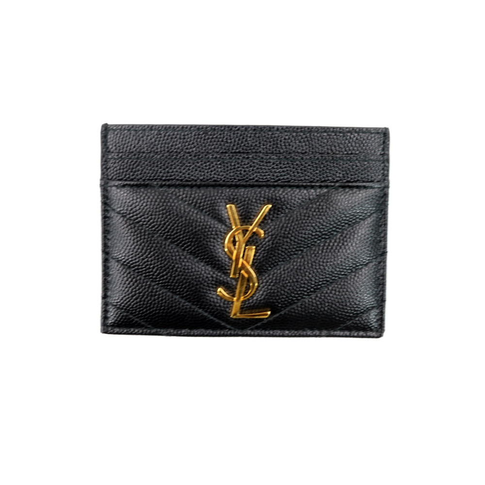 Saint Laurent Portacarte Pelle Nera