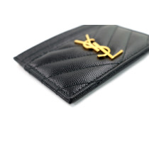 Saint Laurent Portacarte Pelle Nera