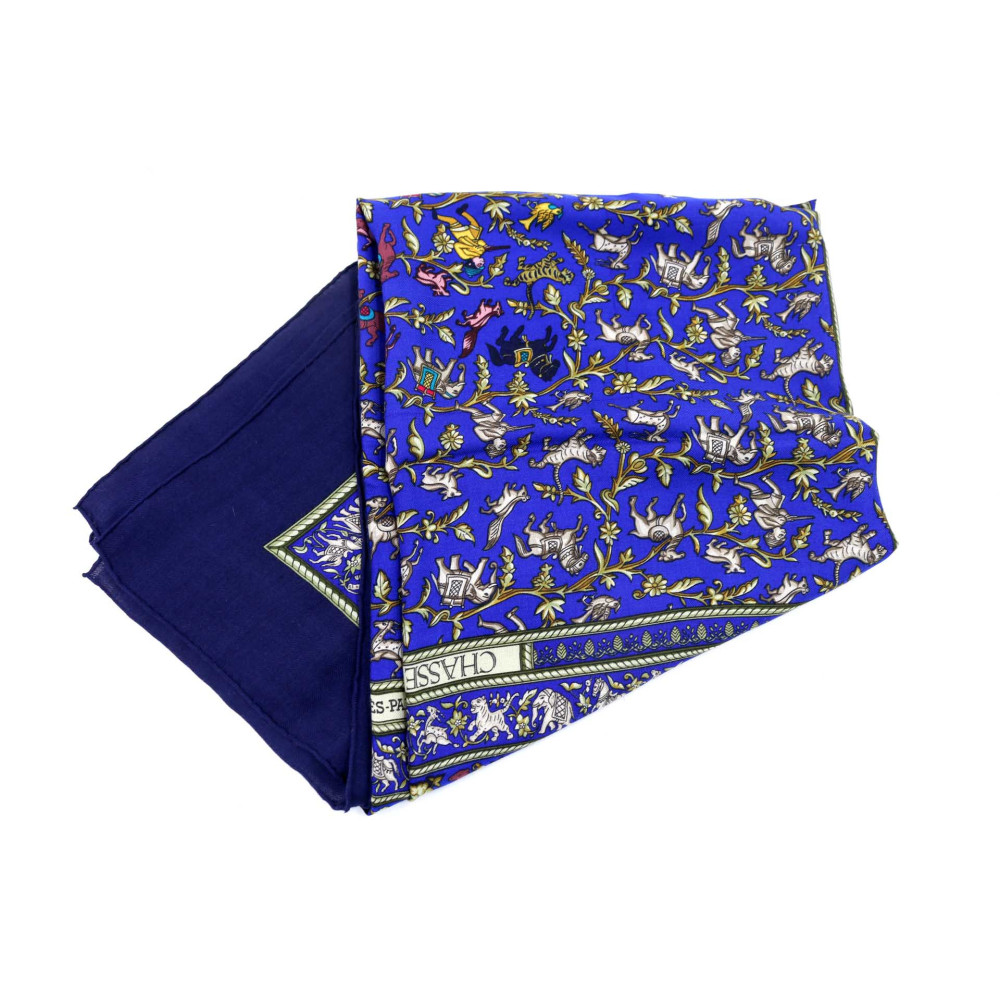 Hermes Stola "Chasse en Inde" Misto Cashmere Multicolor