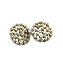 Chanel Orecchini Metallo Beige
