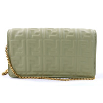 Fendi Woc Baguette Pelle Verde Salvia