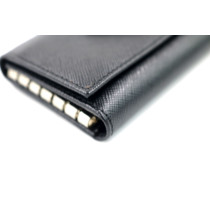 Prada Portachiavi Pelle Saffiano Nero