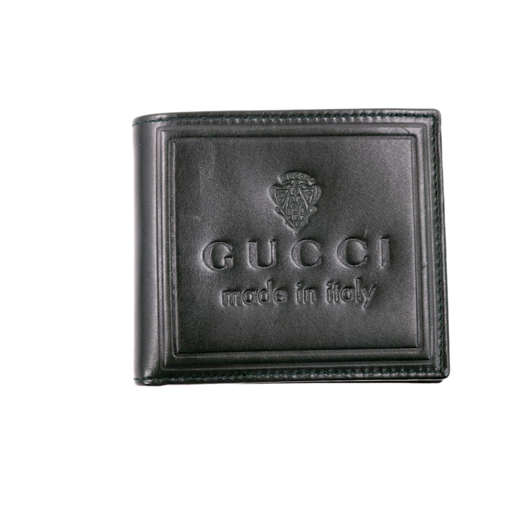 Gucci Portafoglio Pelle Verde Scuro