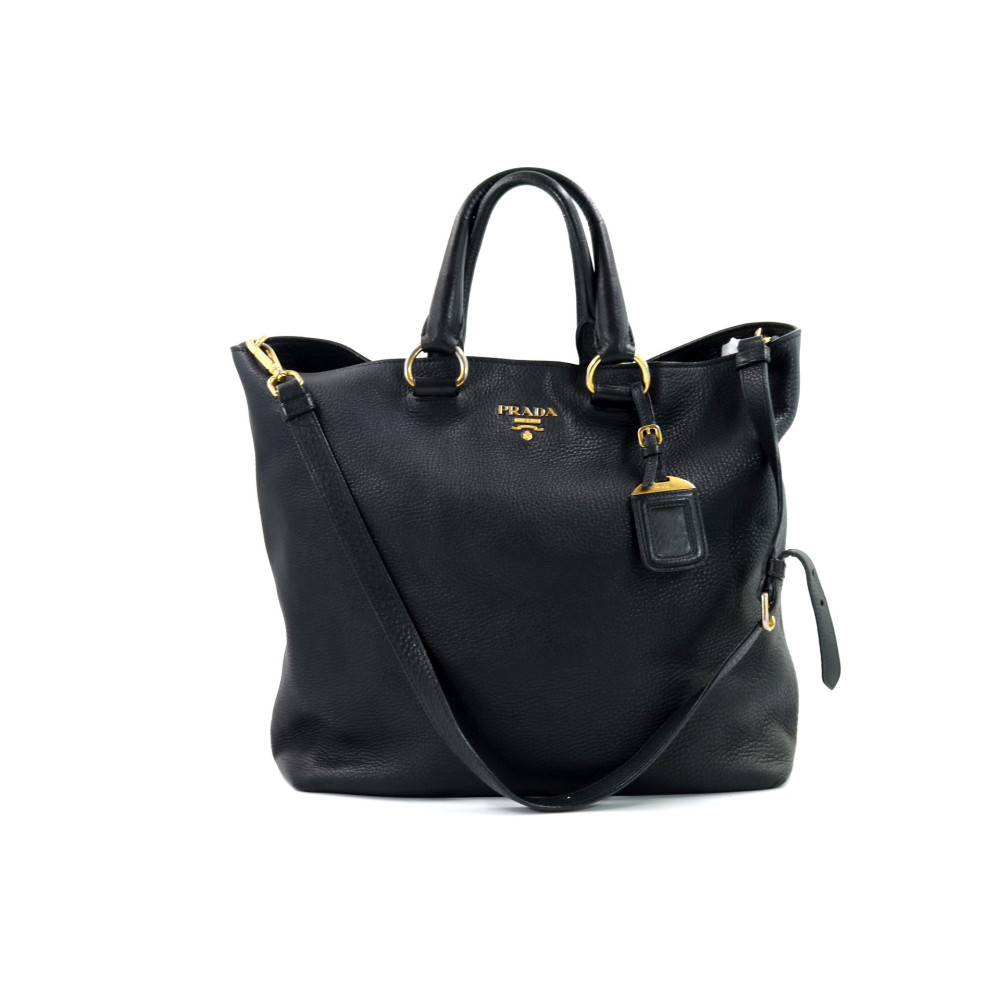 Prada Shopping Pelle Nera