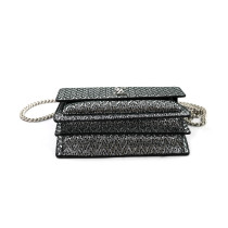 Saint Laurent Sunset Tessuto Nero e Argento