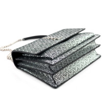 Saint Laurent Sunset Tessuto Nero e Argento