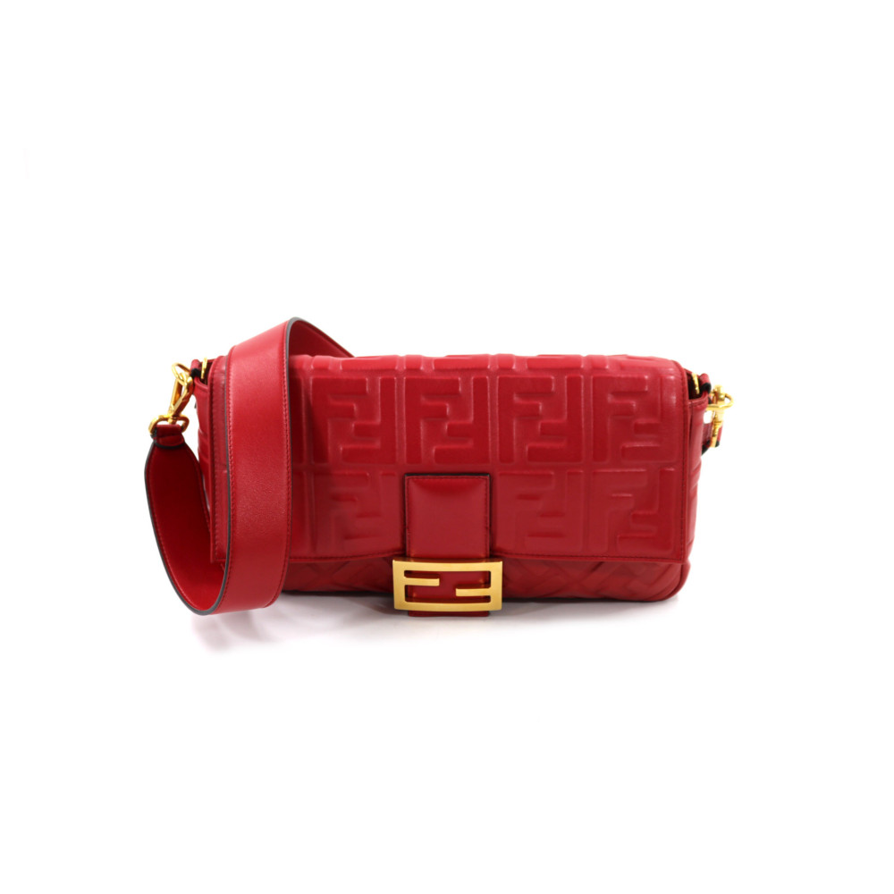 Fendi Baguette Pelle Rossa