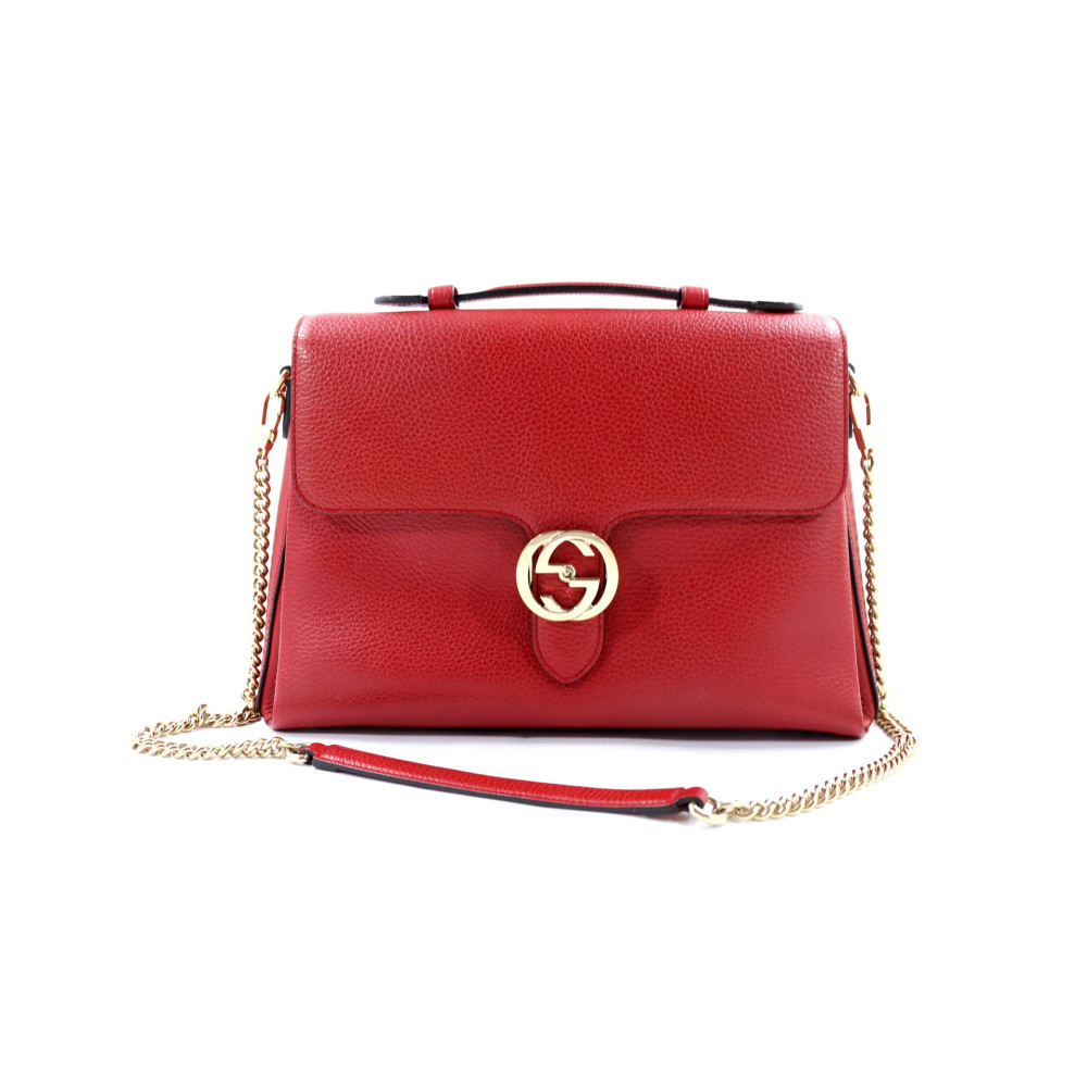 Gucci Interlocking Pelle Rossa