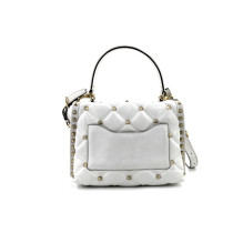 Valentino Glam Lock Pelle Bianca