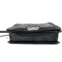 Chanel Le Boy Tracolla Suede Nera
