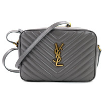 Saint Laurent Camera Bag Pelle di Vitello Grigia