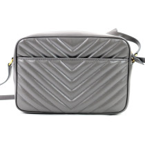 Saint Laurent Camera Bag Pelle di Vitello Grigia