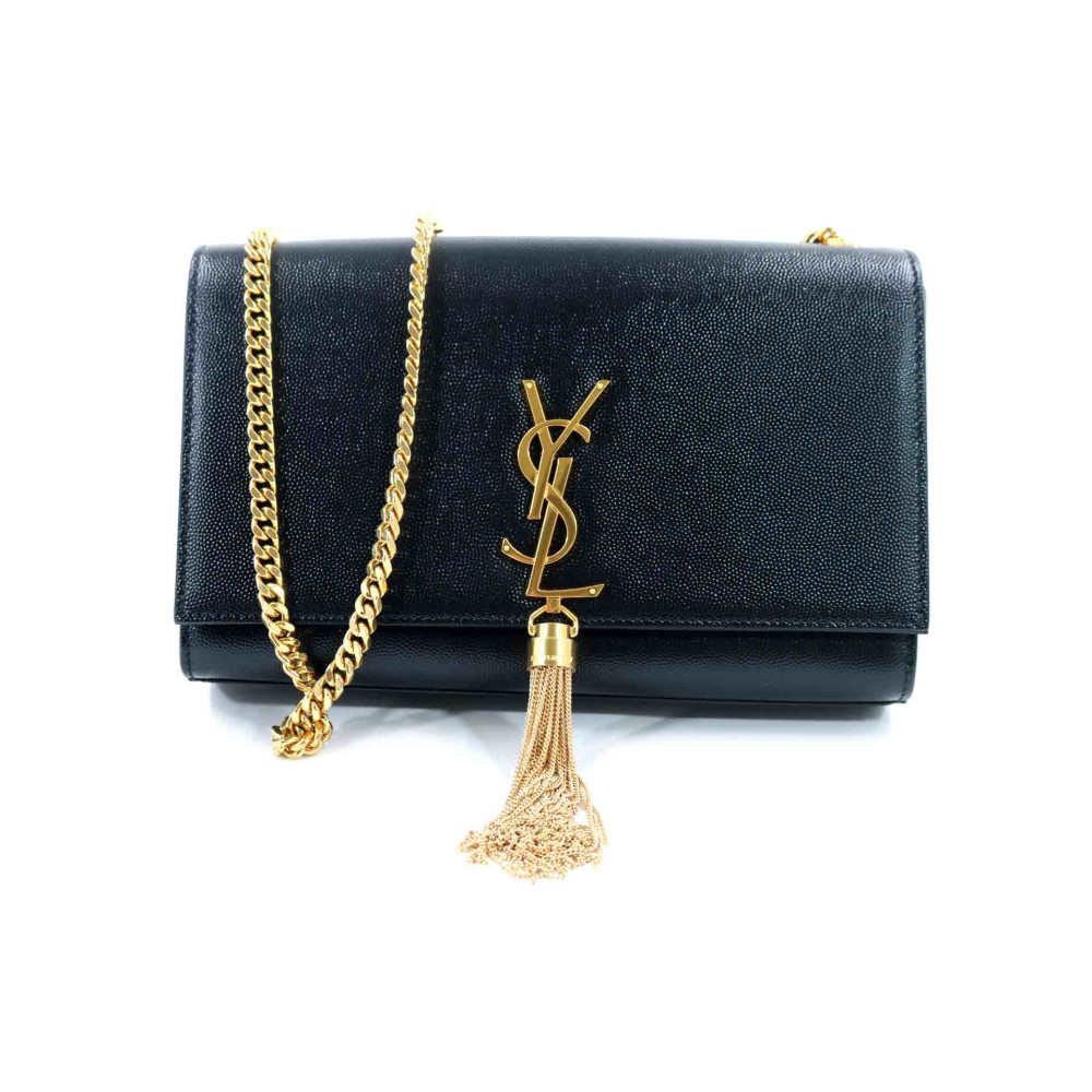 Saint Laurent Kate Medium Pelle Goffrata Nera