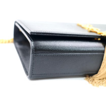 Saint Laurent Kate Medium Pelle Goffrata Nera